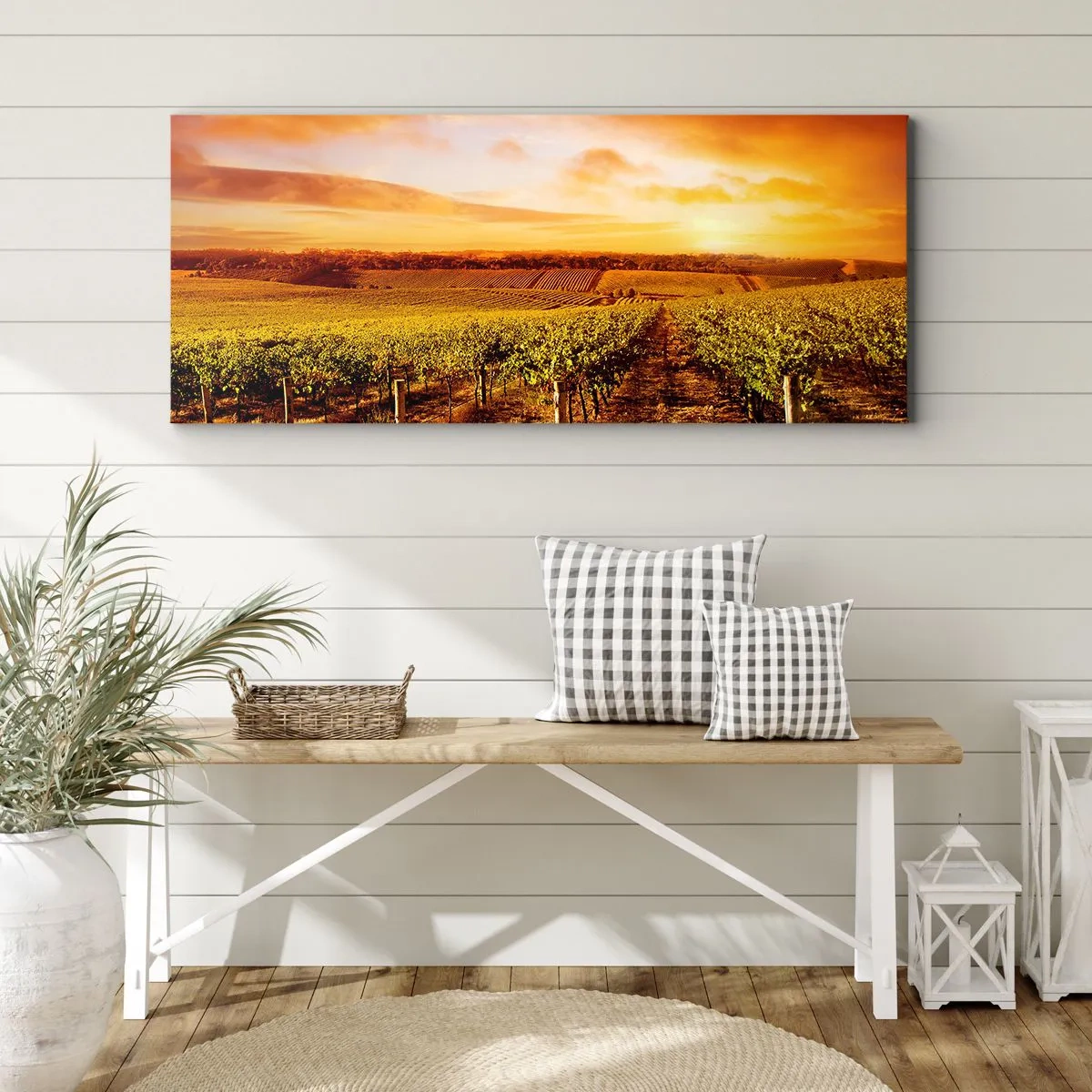 Tablou pe pânză - Cu un iz de fructe, cu o notă de soare - 120x50 cm