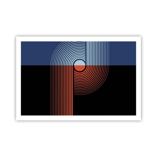 Poster - Într-o îmbrăţişare geometrică - 91x61 cm