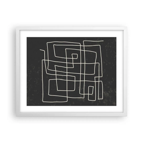 Poster în ramă albă - Nu atât de simplu - 50x40 cm