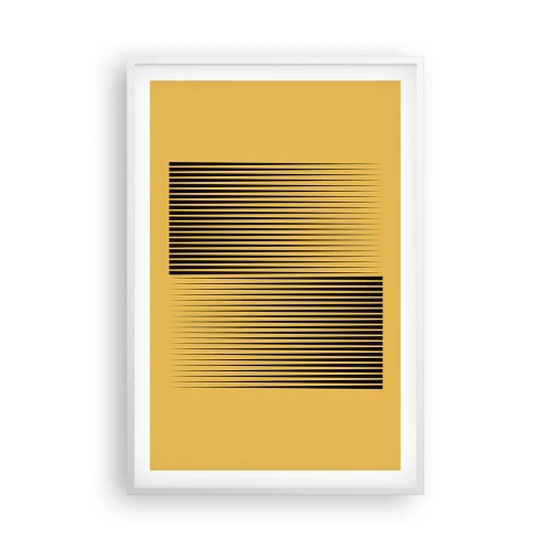 Poster în ramă albă - Pătratul contrariilor - 61x91 cm