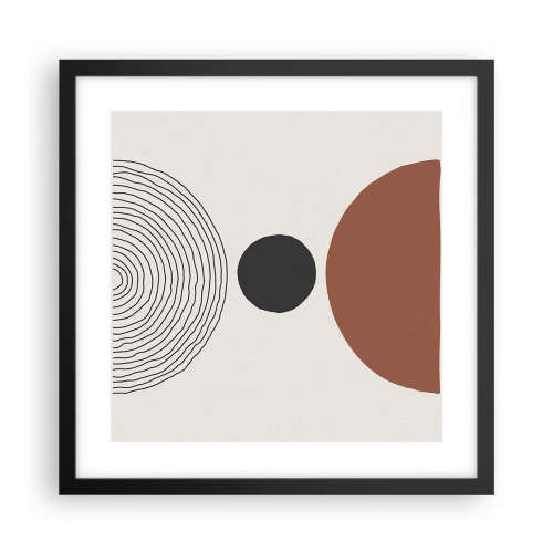 Poster în ramă neagră - În centrul atenției - 40x40 cm