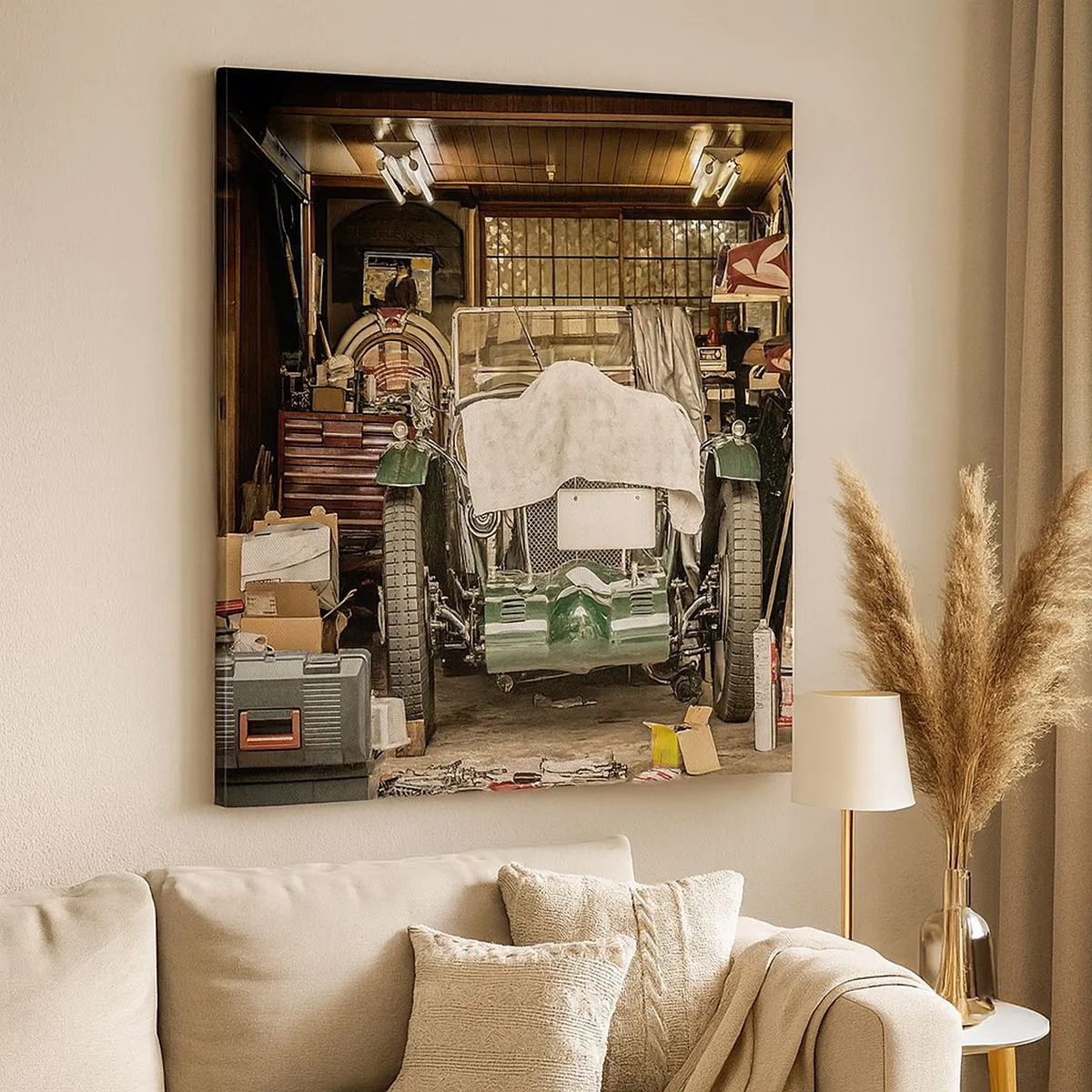 Tablou pe pânză - Înapoi în trecut - 30x30 cm