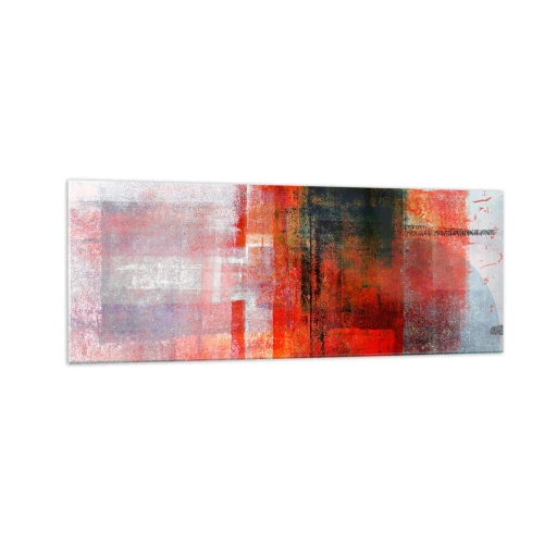 Tablou pe sticlă - Compoziție înfocată - 140x50 cm