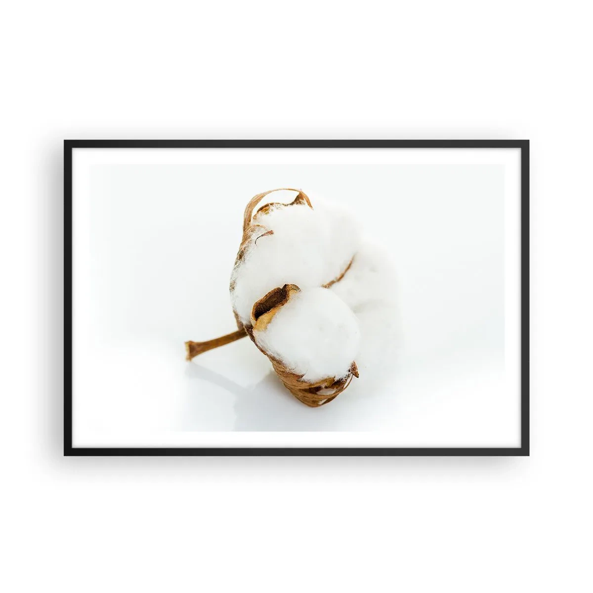 Poster în ramă neagră - Moale prin natură - 91x61 cm