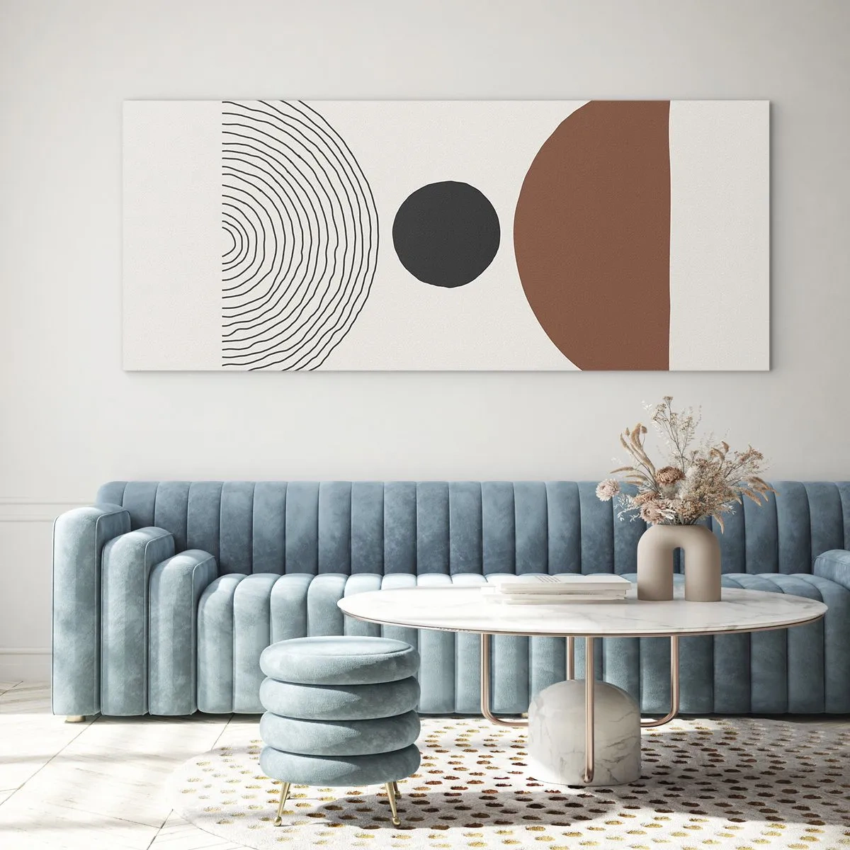 Tablou pe sticlă - În centrul atenției - 100x40 cm