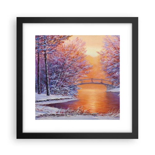 Poster în ramă neagră - Hai să ne întâlnim aici - 30x30 cm