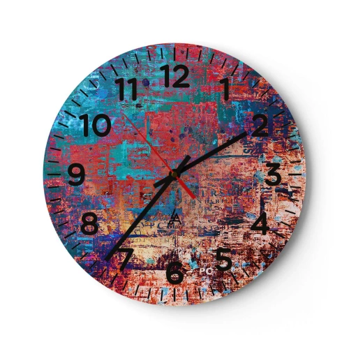 Ceas de perete - Ceas pe sticlă - Memorie și uitare - 40x40 cm