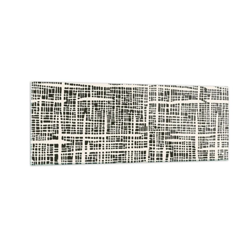 Tablou pe sticlă - O compoziție țesută - 140x50 cm