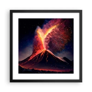 Poster în ramă neagră - Frumusețe și groază - 40x40 cm