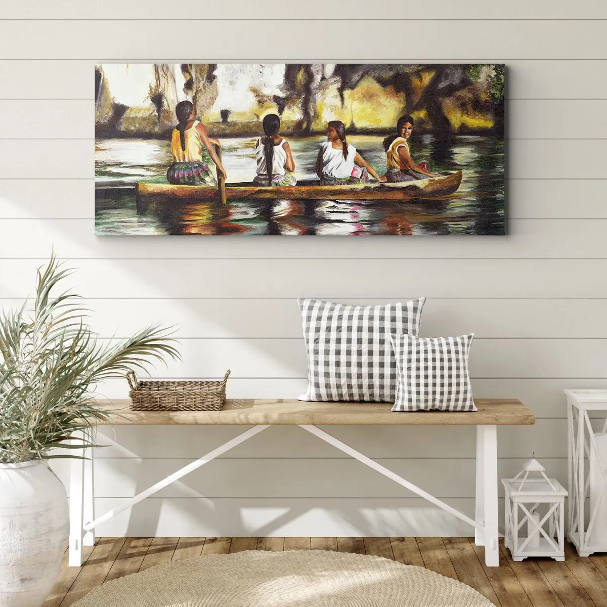 Tablou pe pânză - Într-un paradis polinezian - 100x40 cm