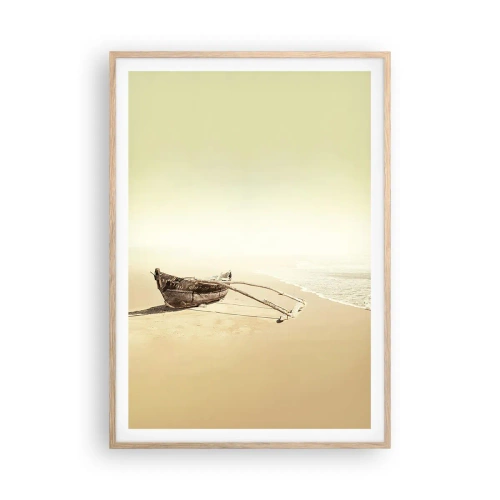 Poster în ramă de stejar deschis - O amintire din Mările Sudului - 70x100 cm