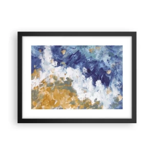 Poster în ramă neagră - Dansul elementelor - 40x30 cm