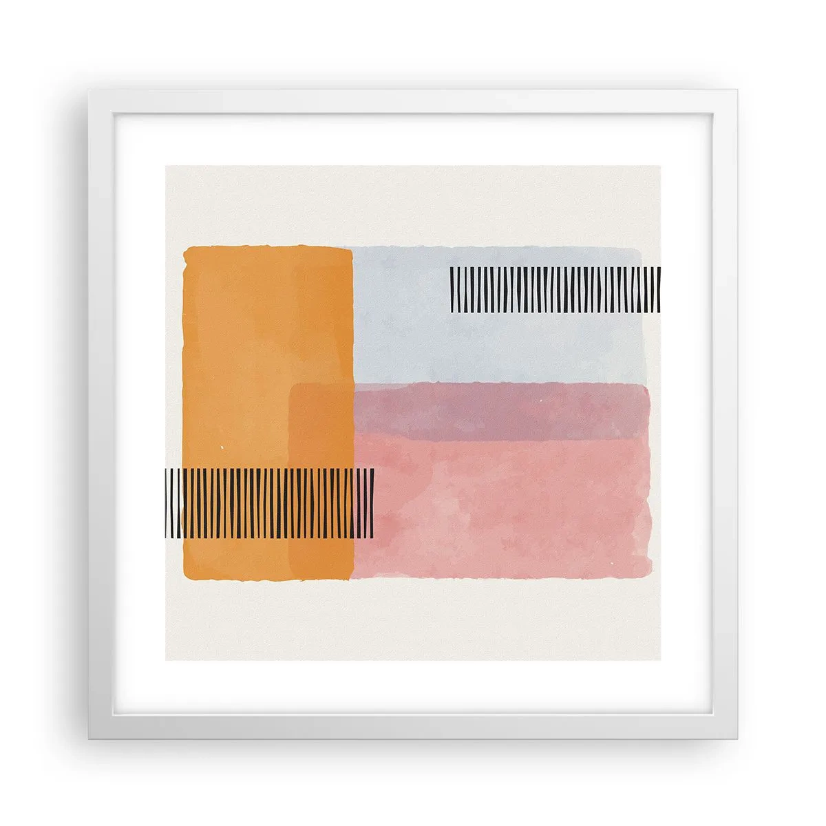 Poster în ramă albă - Din colț în colț - 40x40 cm