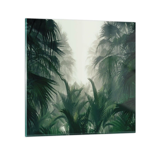 Tablou pe sticlă - Mister tropical - 50x50 cm
