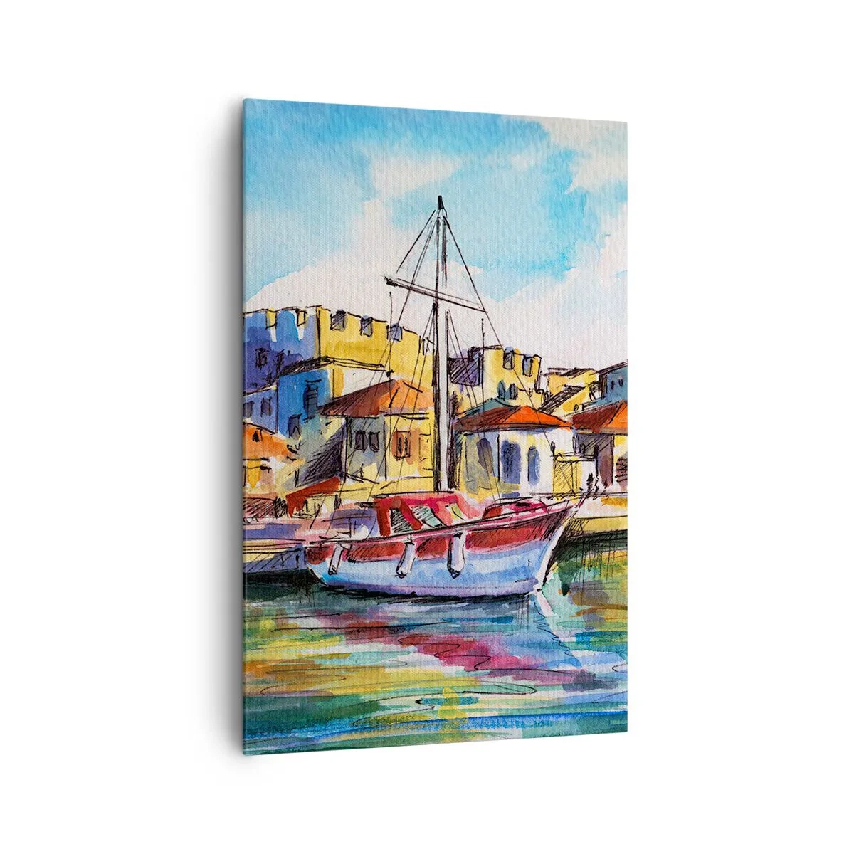 Tablou pe pânză - Curcubeu după-amiază - 80x120 cm