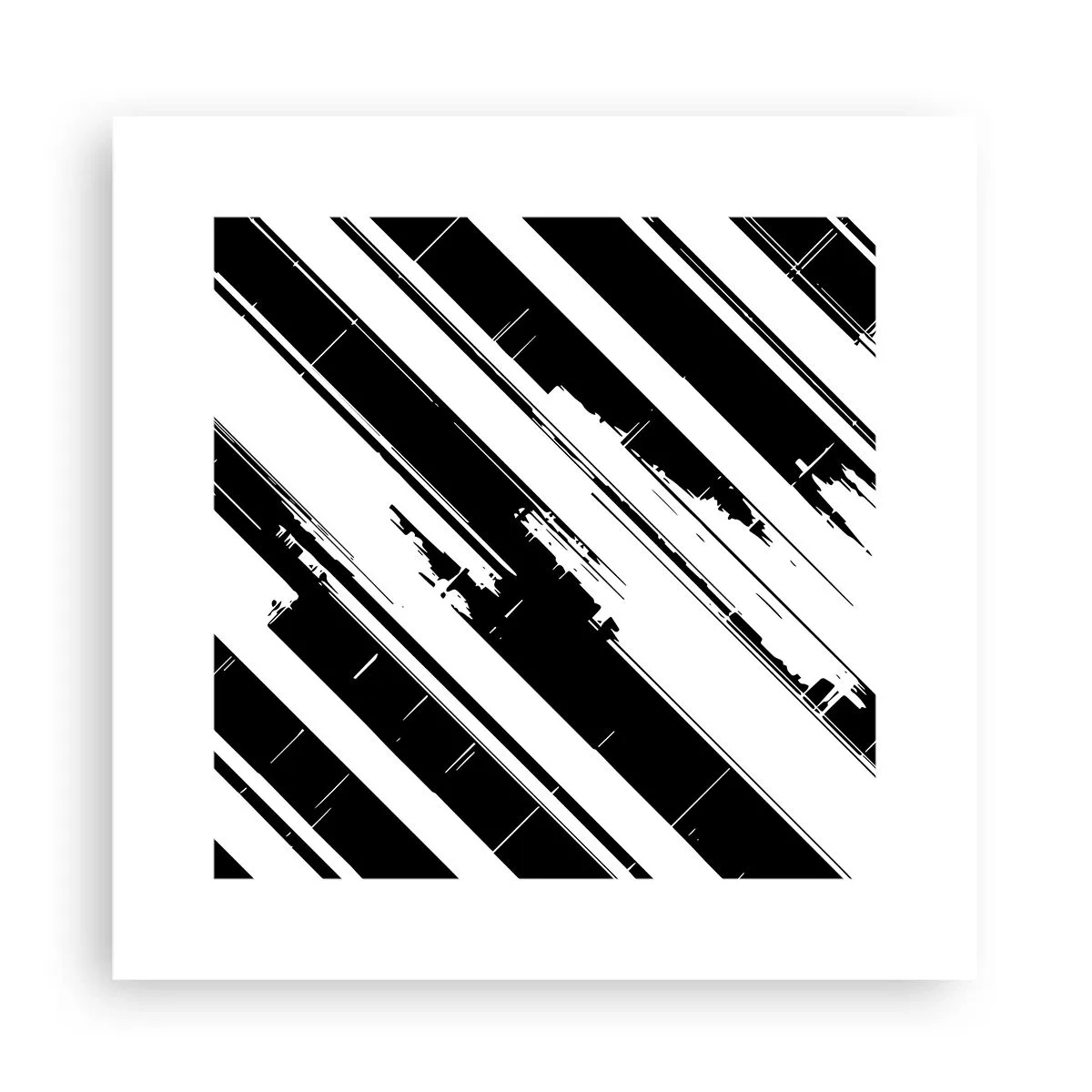 Poster - Compoziție intensă și dinamică - 30x30 cm