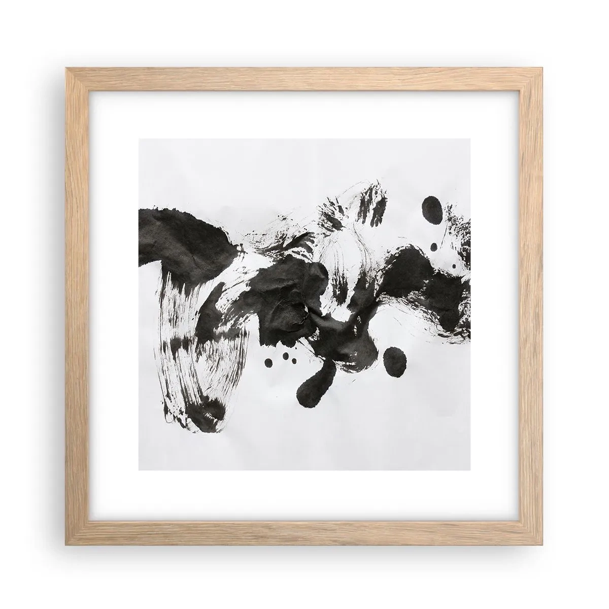 Poster în ramă de stejar deschis - Metodă în nebunie? - 30x30 cm