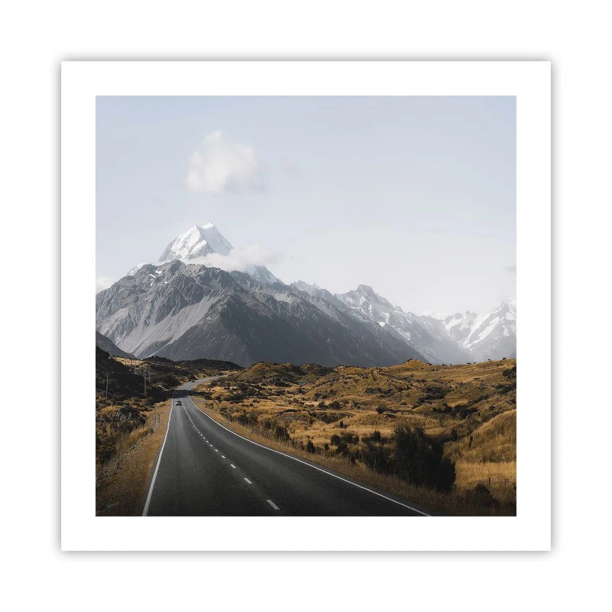 Poster - Drumul spre inima munților - 50x50 cm