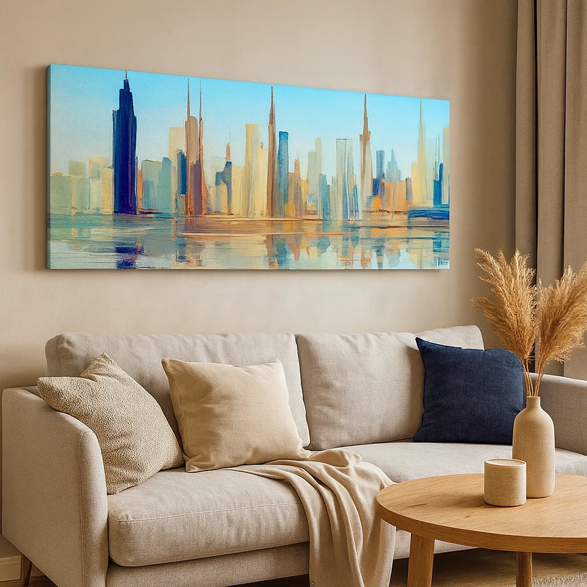 Tablou pe pânză - Metropola însorită - 30x30 cm