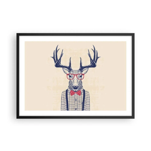 Poster în ramă neagră - O extravaganță jucăușă - 70x50 cm