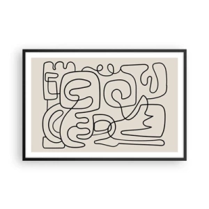 Poster în ramă neagră - Pe traseu - 91x61 cm