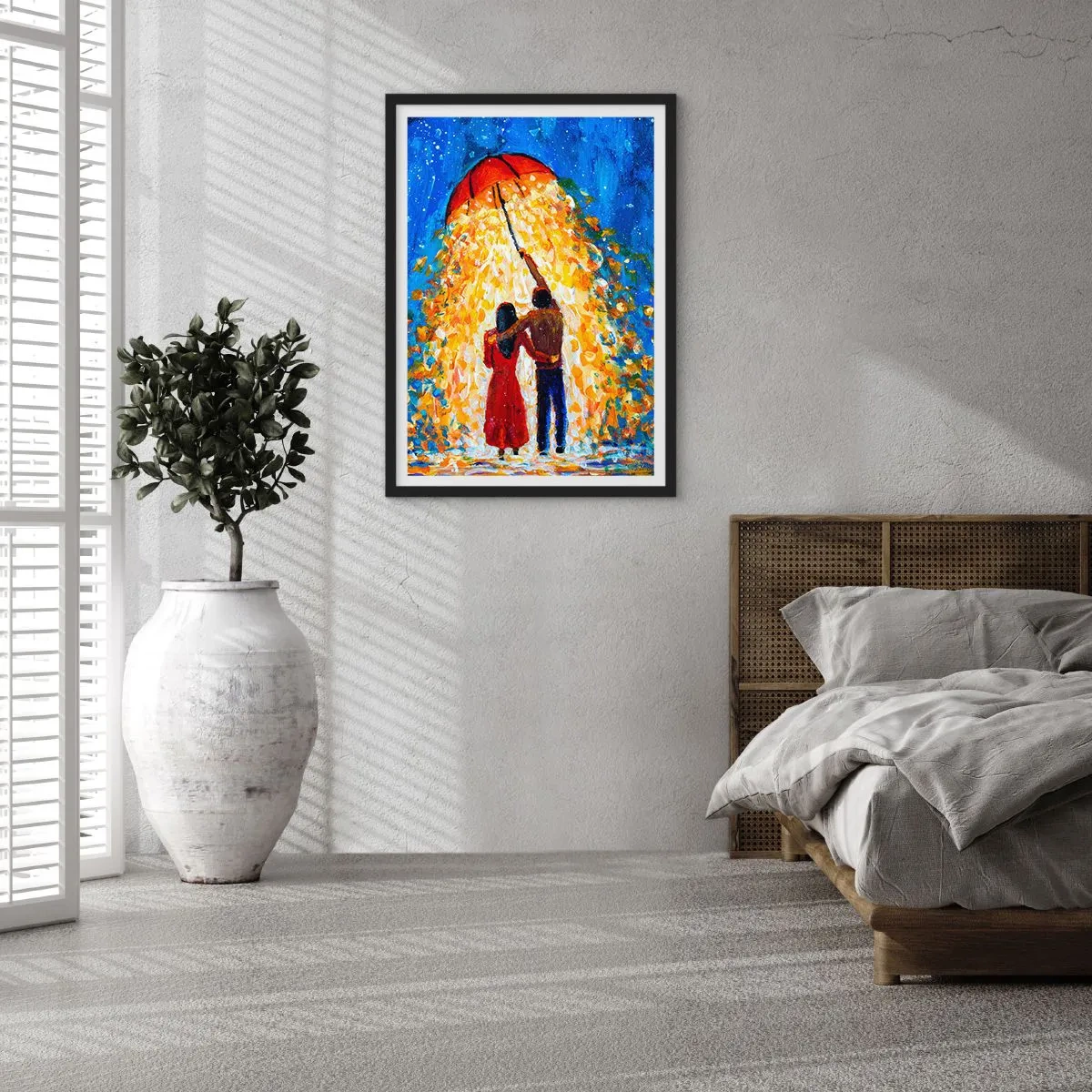 Poster în ramă neagră - Magia unei seri ploioase? - 61x91 cm