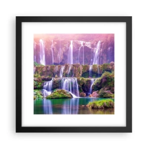 Poster în ramă neagră - Scara către cer - 30x30 cm