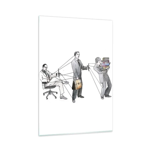 Tablou pe sticlă - Fiecare are stăpânul său - 80x120 cm