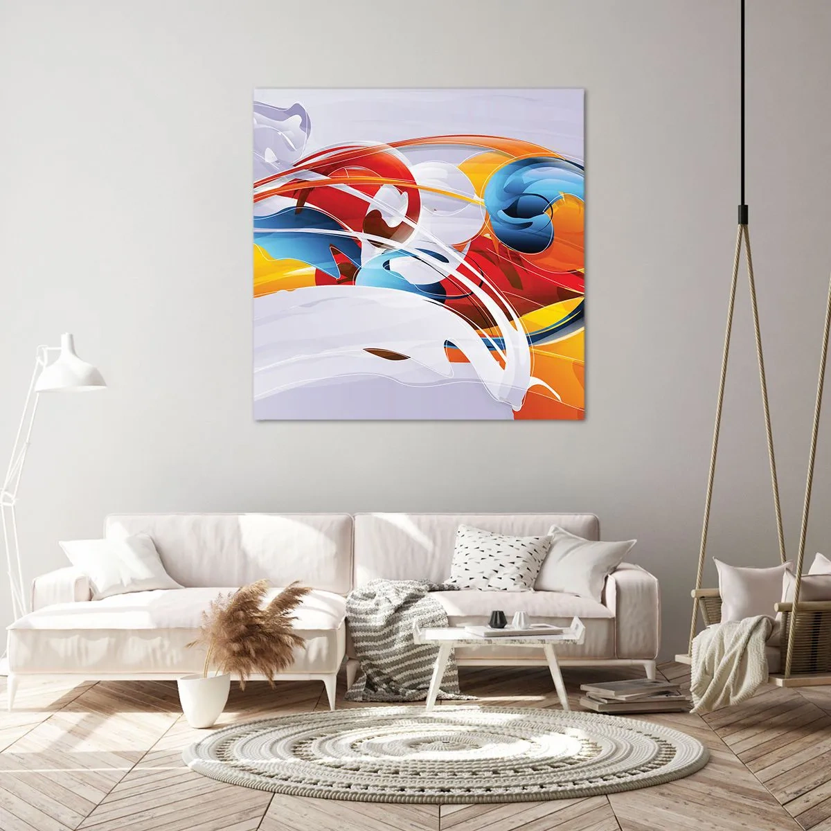 Tablou pe pânză - Dansul elementelor - 40x40 cm