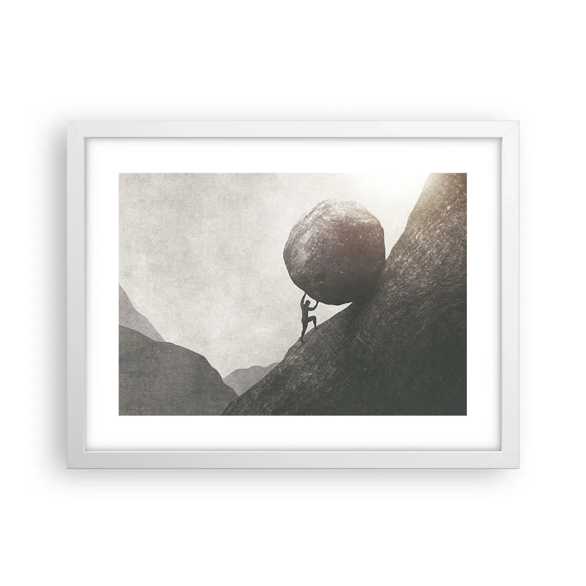 Poster în ramă albă - Cred, în ciuda așteptărilor - 40x30 cm