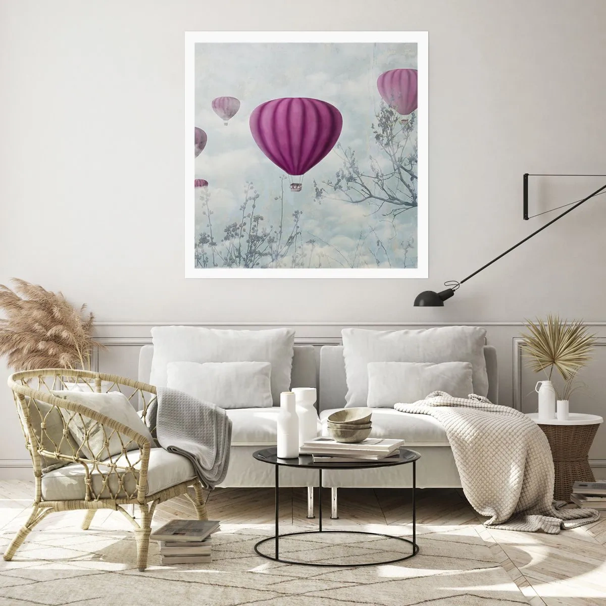 Poster - Ca niște nave pe cer - 60x60 cm