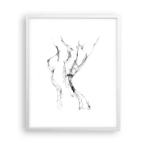 Poster în ramă albă - Frumoasa și puternică - 40x50 cm