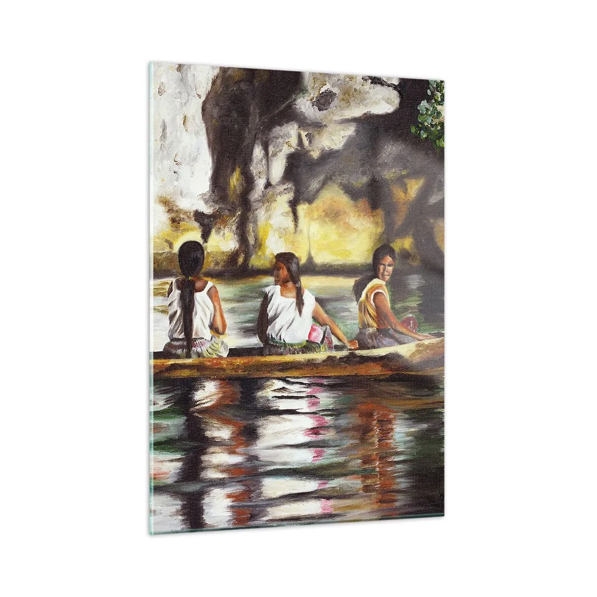 Tablou pe sticlă - Într-un paradis polinezian - 50x70 cm