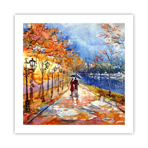 Poster - Împreună până la limita de timp - 50x50 cm