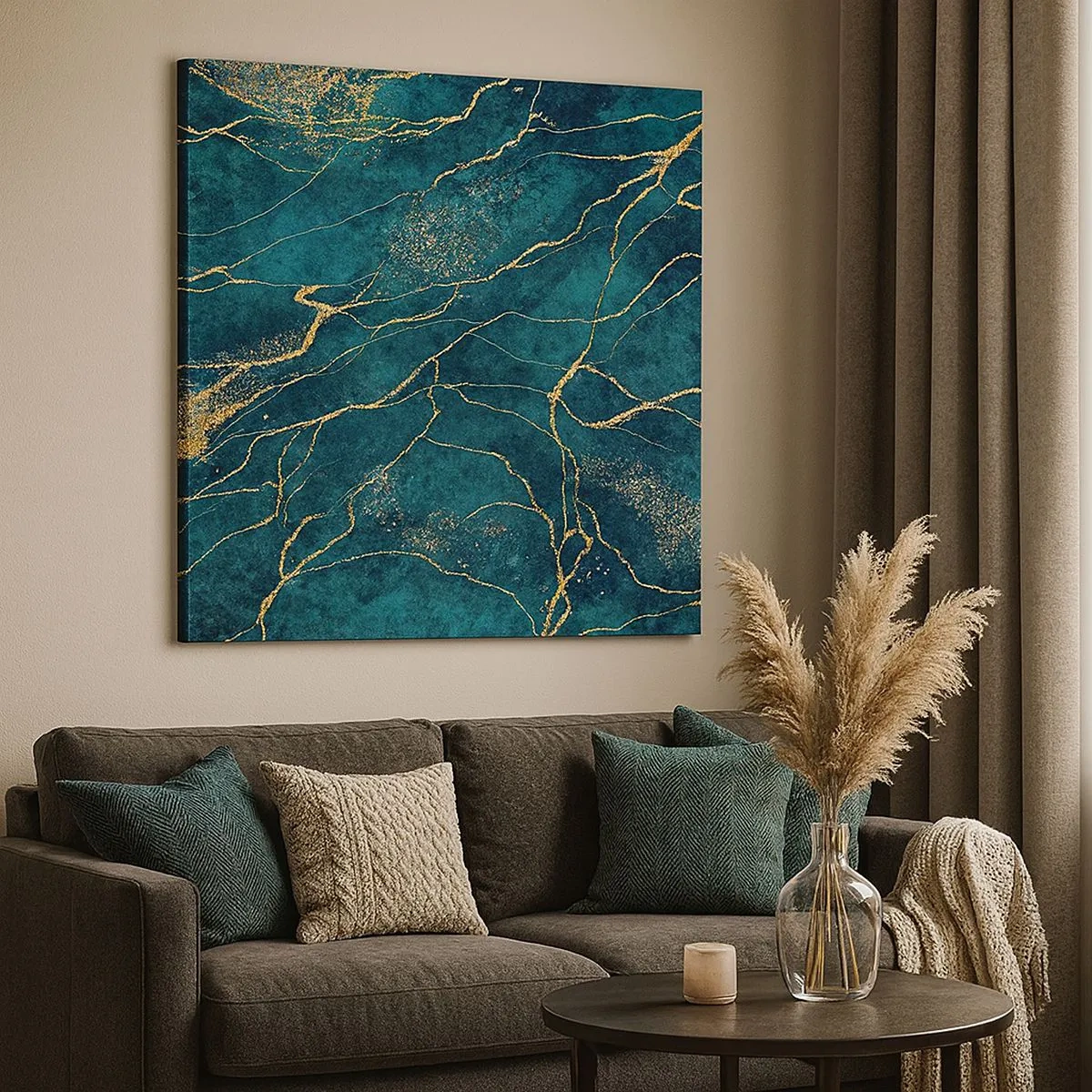 Tablou pe pânză - Filon de aur - 30x30 cm