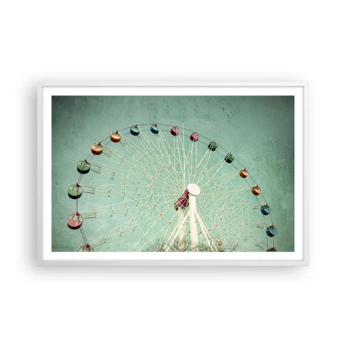 Poster în ramă albă - Poftim la joacă - 91x61 cm