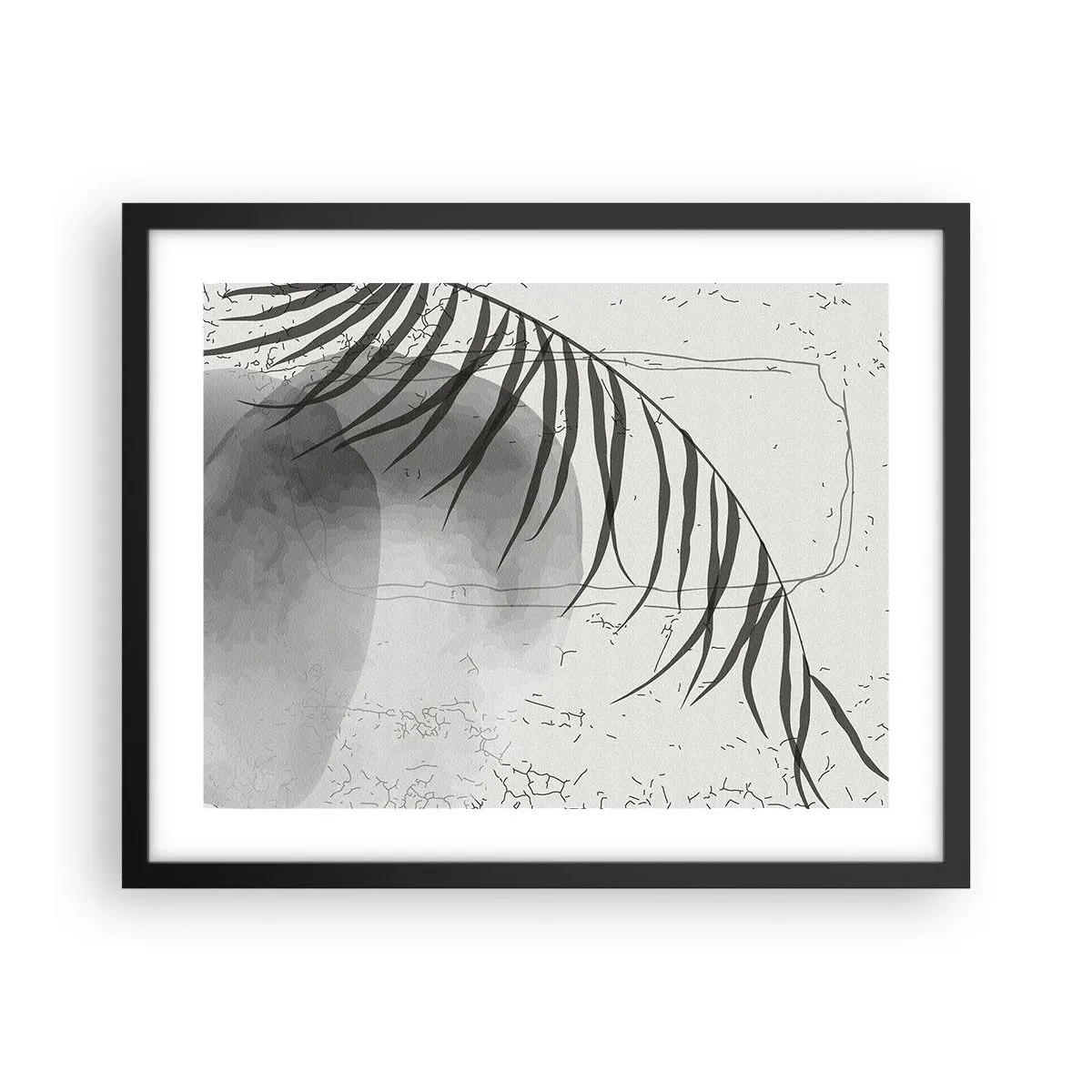 Poster în ramă neagră - Exotismul subtil al naturii - 50x40 cm