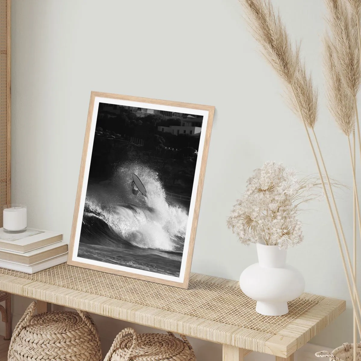 Poster în ramă de stejar deschis - Provocare acceptată! - 61x91 cm