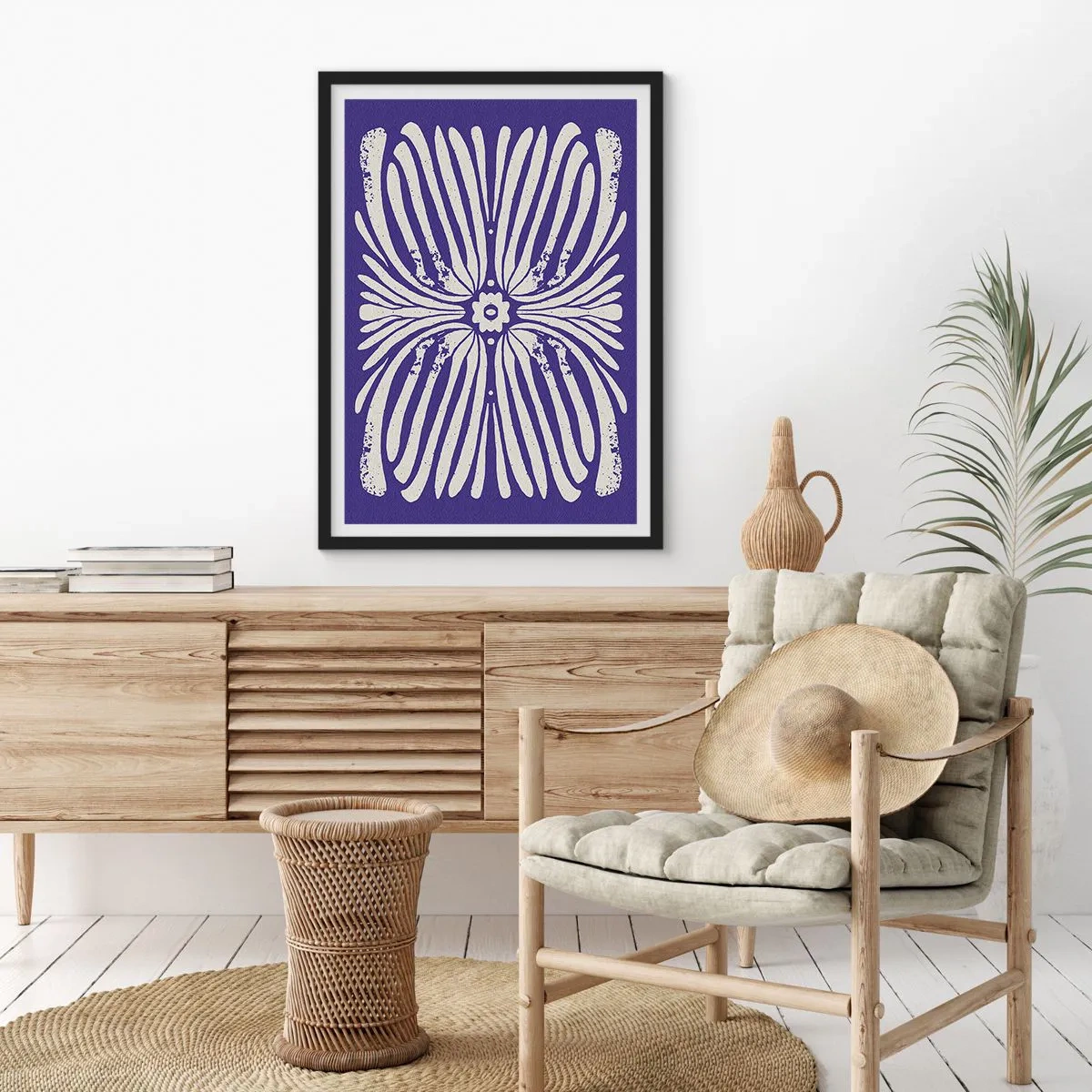 Poster în ramă neagră - Inspirații etnice - 61x91 cm