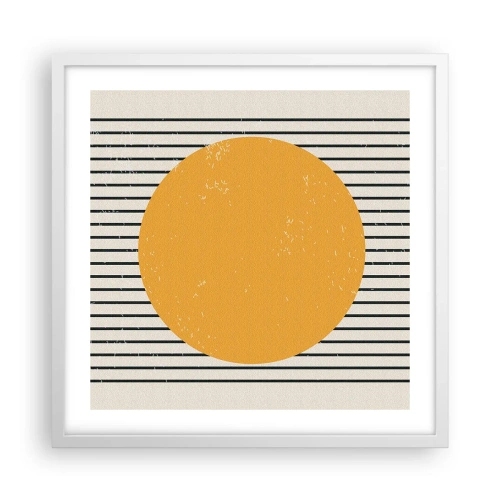 Poster în ramă albă - Puterea simplității - 50x50 cm