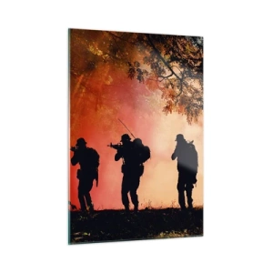 Tablou pe sticlă - ...Toți pentru unul. - 50x70 cm