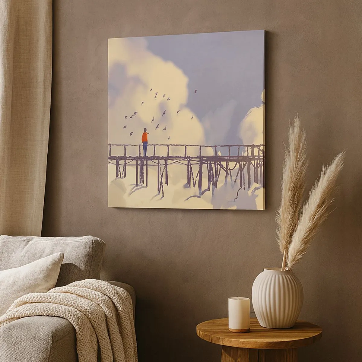 Tablou pe pânză - Dorință albastră - 30x30 cm