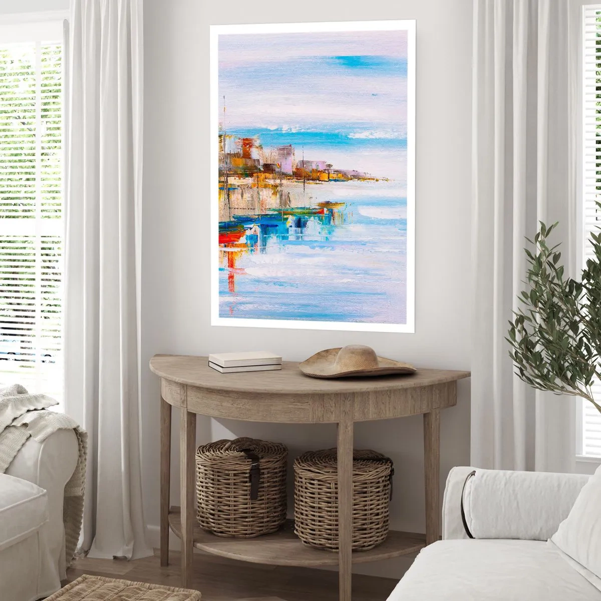 Poster - Port urban multicolor - 40x50 cm