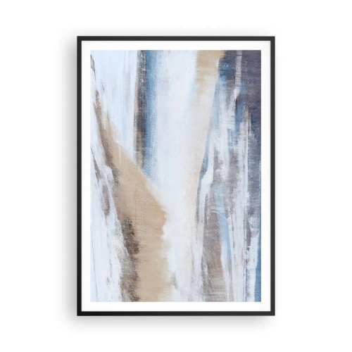 Poster în ramă neagră - Compoziție de iarnă - 70x100 cm