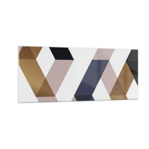 Tablou pe sticlă - Planuri și unghiuri - 100x40 cm