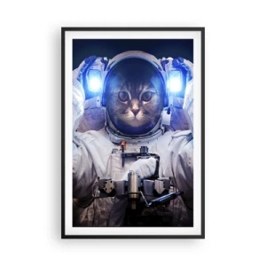 Poster în ramă neagră - Houston, aveți o problemă - 61x91 cm