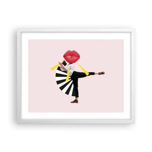 Poster în ramă albă - Artă pop suprarealistă - 50x40 cm