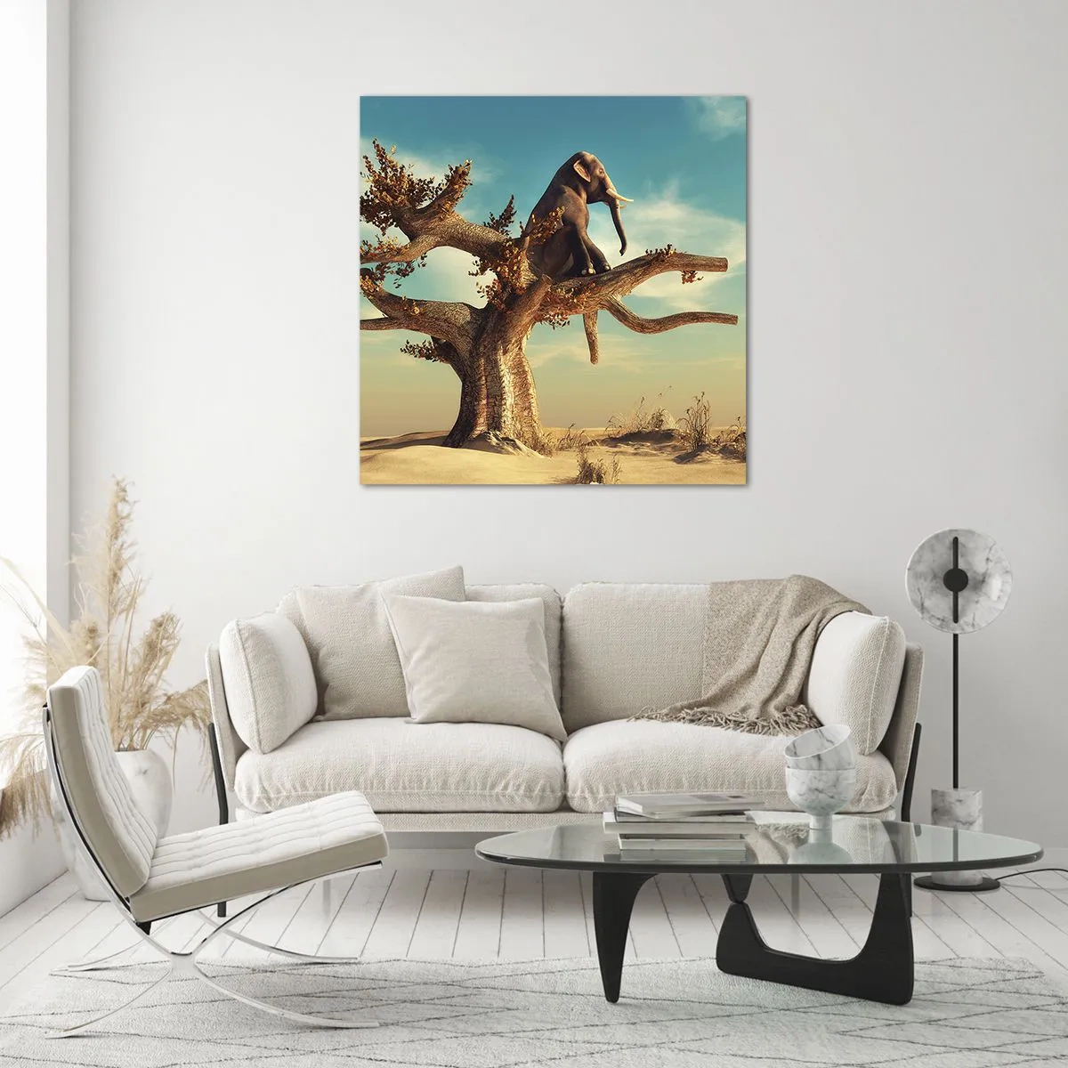 Tablou pe sticlă - Un nou punct de vedere - 50x50 cm