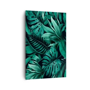 Tablou pe pânză - Profunzimea verdelui tropical - 80x120 cm