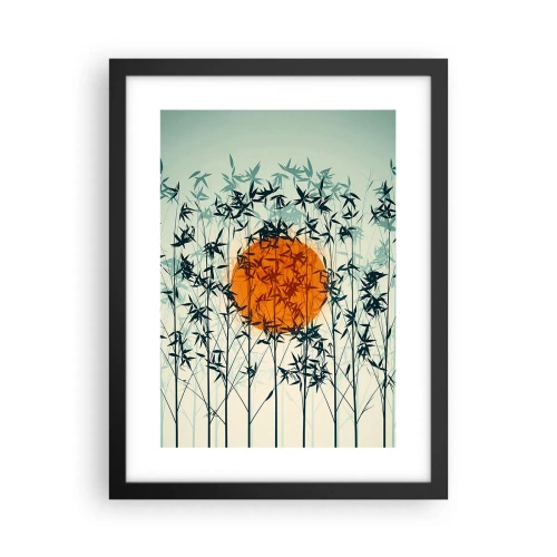 Poster în ramă neagră - Soarele japonez - 30x40 cm